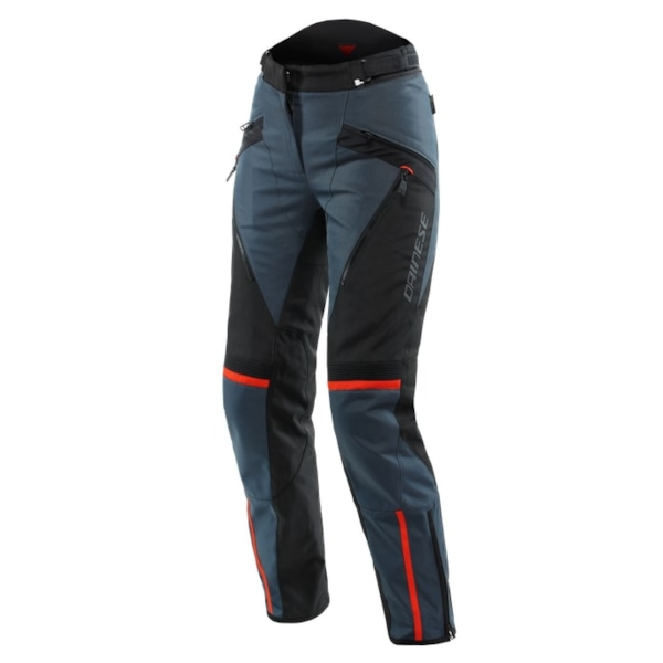 DAINESE Tempest 3 Lady D-Dry® Pants Ebony-Black-Lava Red