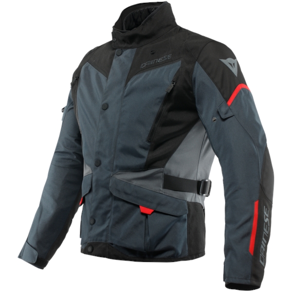 DAINESE Tempest 3 D-Dry Jacket Ebénè-Noir-Lava Rouge