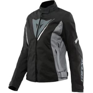 Textiel motorjas dames DAINESE Veloce Lady D-Dry Jacket Zwart-Donker Grijs-Wit