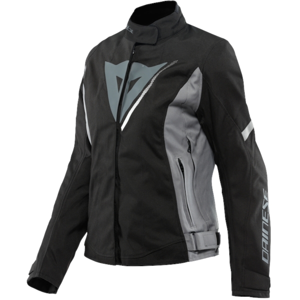 DAINESE Veloce Lady D-Dry Jacket Noir-Gris Foncé-Blanc