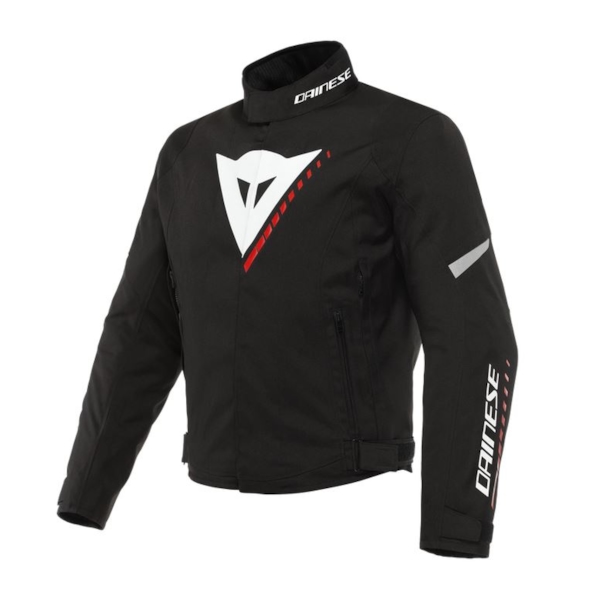 DAINESE Veloce D-Dry Jacket Noir-Blanc-Rouge Lava