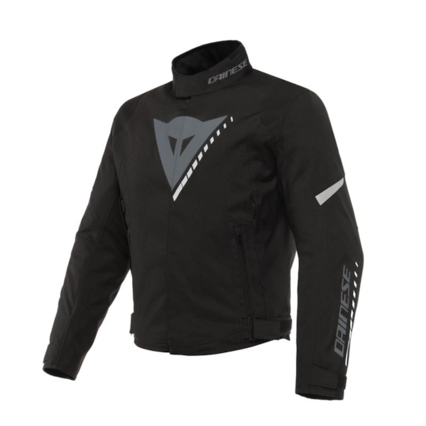 DAINESE Veloce D-Dry Jacket Noir-Gris Foncé-Blanc