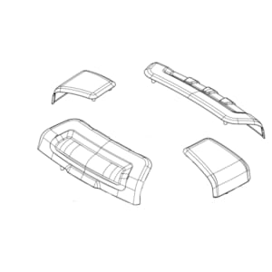 Onderdelen GIVI Bovenschaal platenset TRK35 Z9681R