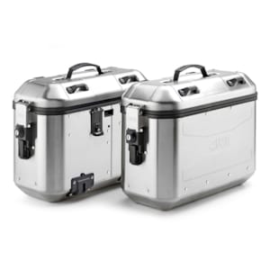 Topkoffers en zijkoffers GIVI DLM36 Trekker Dolomiti set Aluminium