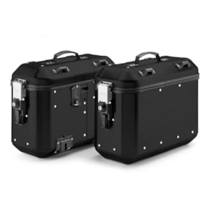 Top boxes and side GIVI DLM36 Trekker Dolomiti set cases Black Aluminium