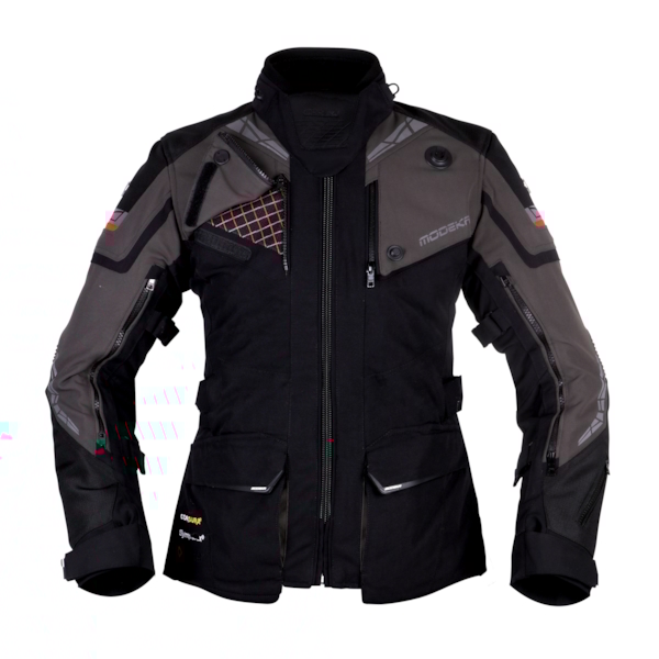 MODEKA Panamericana II Lady Jacket Zwart-Donker Grijs