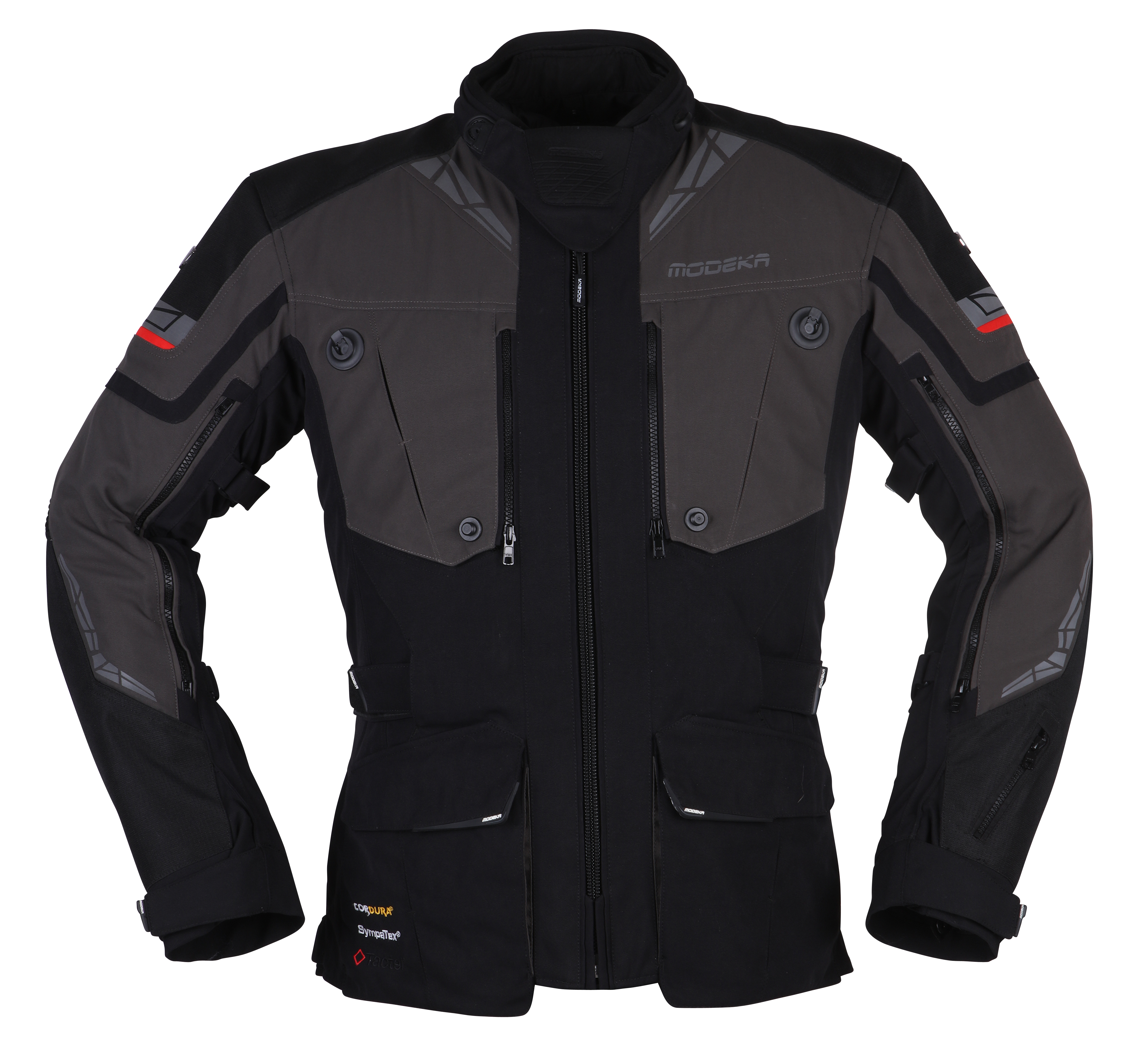 MODEKA Panamericana II Jacket Zwart-Donker Grijs Kort