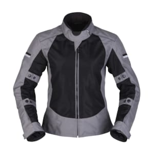 Women's summer motorcycle jacket and hoodie MODEKA Veo Air Lady Black-Grey