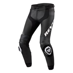 Leder motorbroek heren REV'IT! Apex Pants Zwart - Wit kort