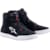 Chaussures moto ALPINESTARS Chrome Shoes Noir-Gris Cool-Rouge Fluo