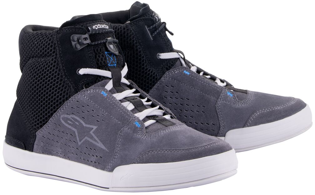 Motorschoenen heren ALPINESTARS Chrome Air Shoes Zwart-Cool Grijs-Blauw