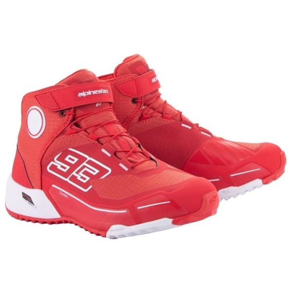 ALPINESTARS CR-X Drystar Shoes MM93 Helder Rood-Wit