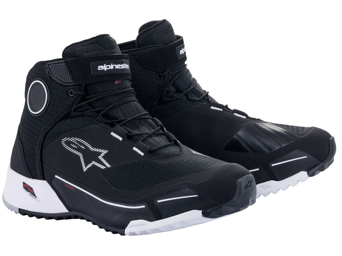 Men's motorcycle shoes ALPINESTARS CR-X Drystar Black-White
