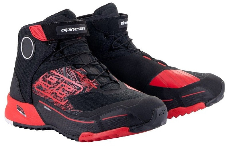 ALPINESTARS CR-X Drystar Shoes MM93 Zwart-Helder Rood