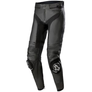 Leder motorbroek heren ALPINESTARS Missile V3 Pants Zwart-Zwart Kort