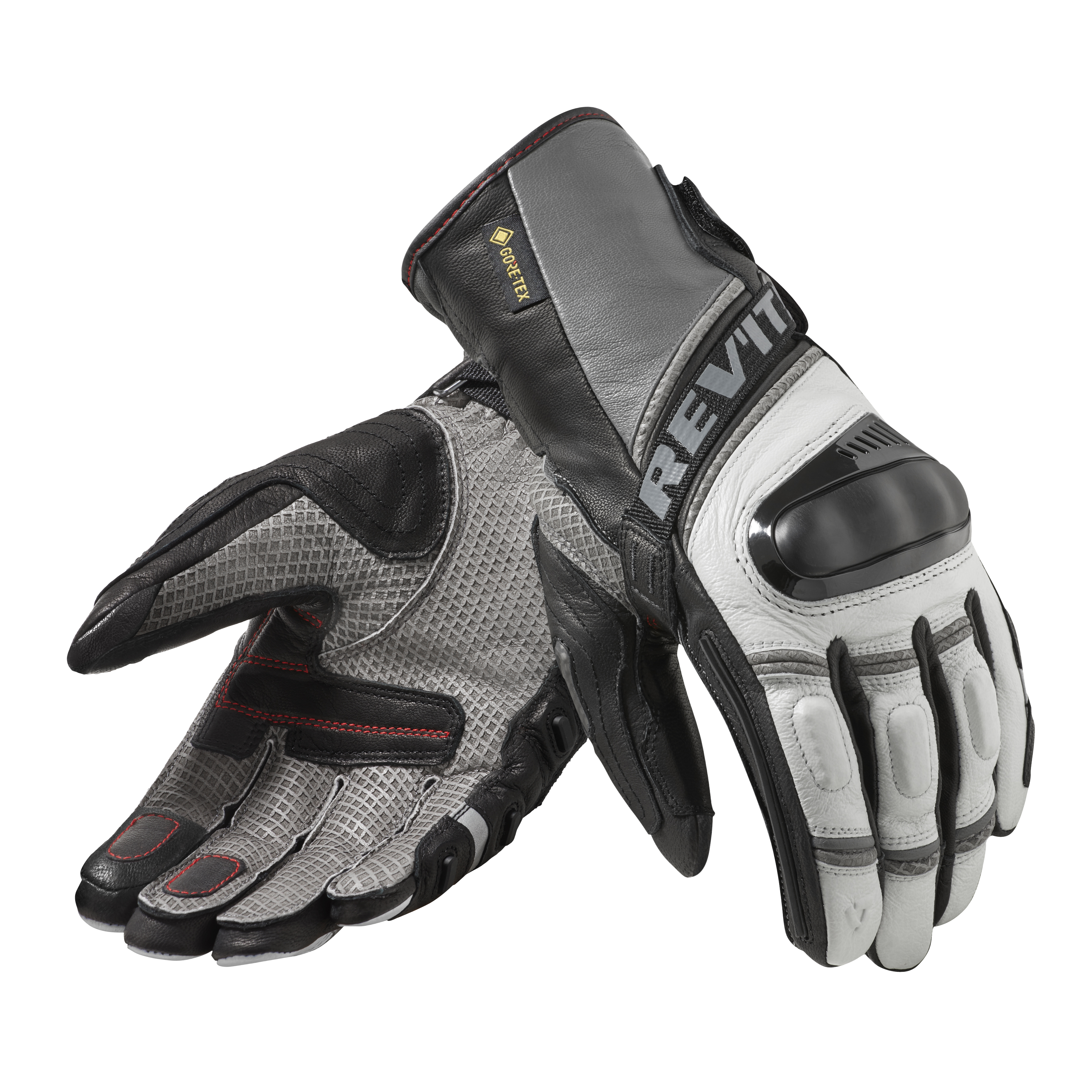 Men's Gore-Tex® gloves REV'IT! Dominator 3 GTX Light Grey - Anthracite