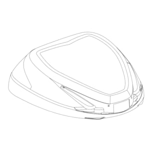 Case bottom & lid cases GIVI B330 upper shell Z3420CNM