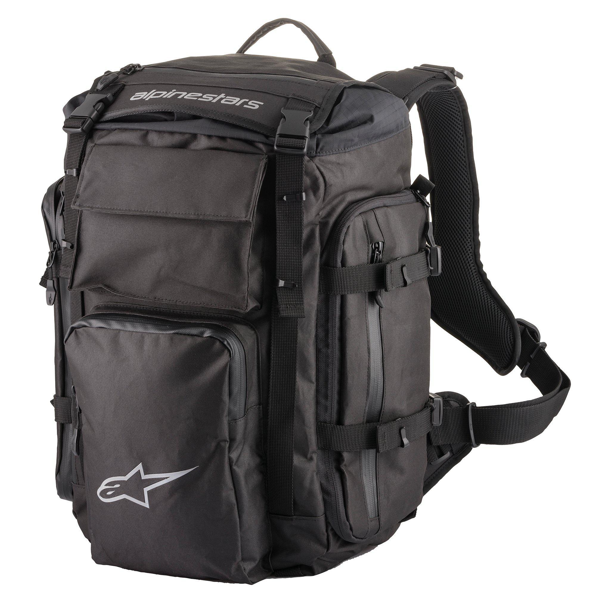 Black motorcycle backpack hot sale