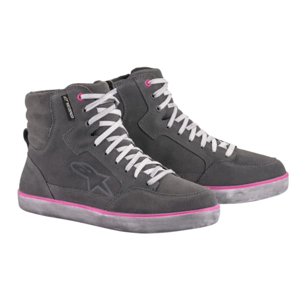 ALPINESTARS J-6 Waterproof Women's Shoes Licht Grijs-Fuchsia