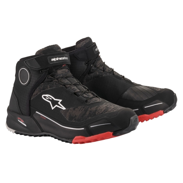 ALPINESTARS CR-X Drystar Shoes Zwart-Camo-Rood