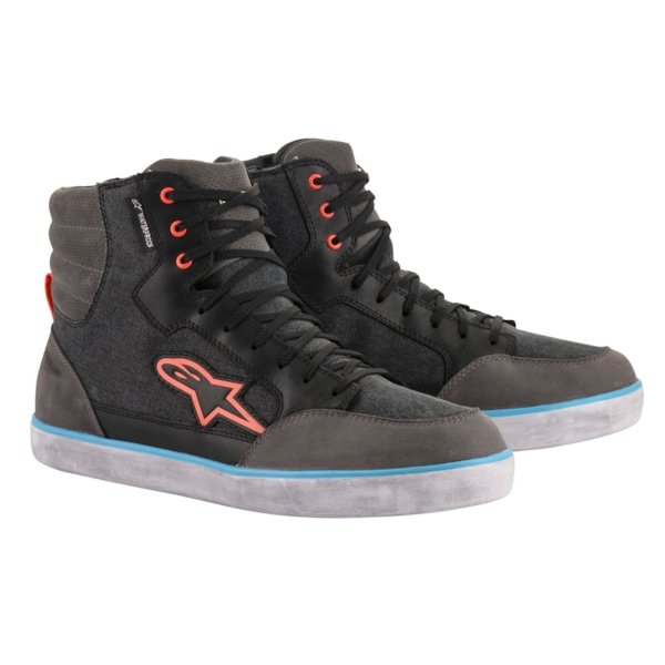 ALPINESTARS J-6 Waterproof Shoes Black-Antracite-Light Blue