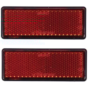 Reflecterende stickers en reflectors OXFORD Zelfklevende rechthoekige Rood (per paar)