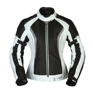 Women's summer motorcycle jacket and hoodie MODEKA Khao Air Lady Black-Light Grey