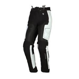 Doorwaai motorbroek dames MODEKA Khao Air Lady Pants Zwart-Licht Grijs