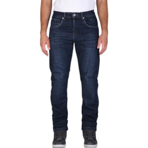 Motorjeans heren MODEKA Glenn Cool Soft wash Donker Blauw lengte 30"