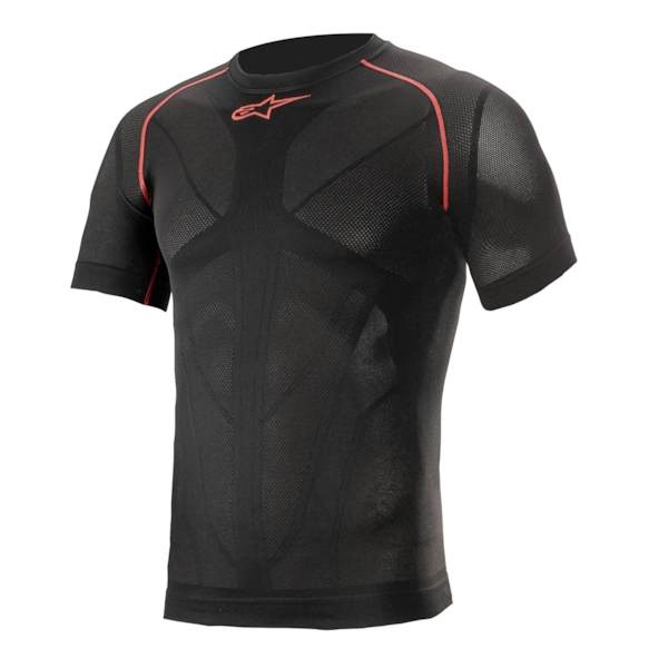 ALPINESTARS Ride Tech V2 Top Short Sleeve Summer Zwart-Rood