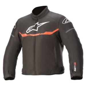 Children's motorcycle jacket ALPINESTARS Youth T-SPS Waterproof Black-Red Fluo