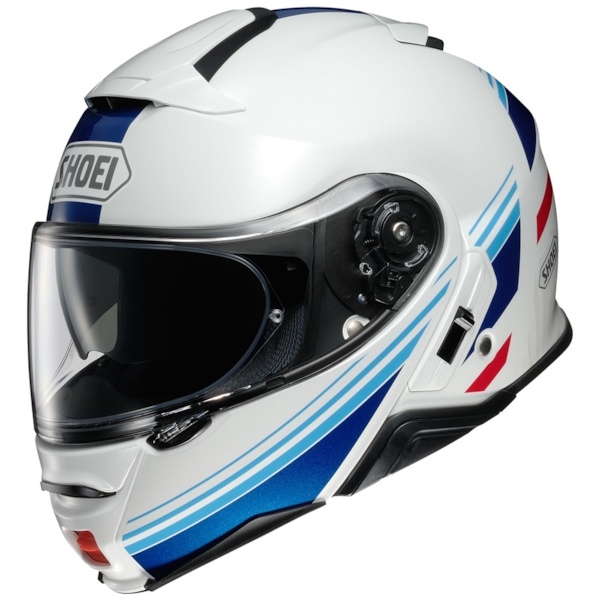 SHOEI Neotec II Separator Wit-Blauw-Rood TC-10