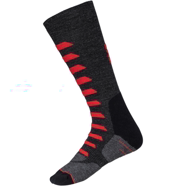 IXS 365 Kousen Merino Grijs - Rood