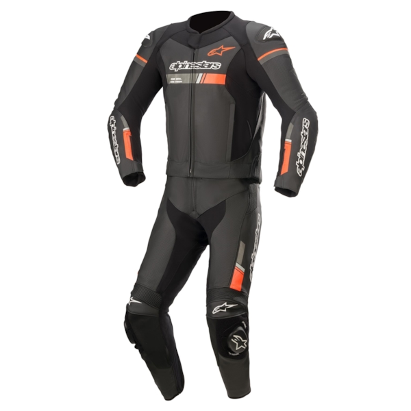 ALPINESTARS GP Force Chaser 2PC Suit Zwart-Rood Fluo