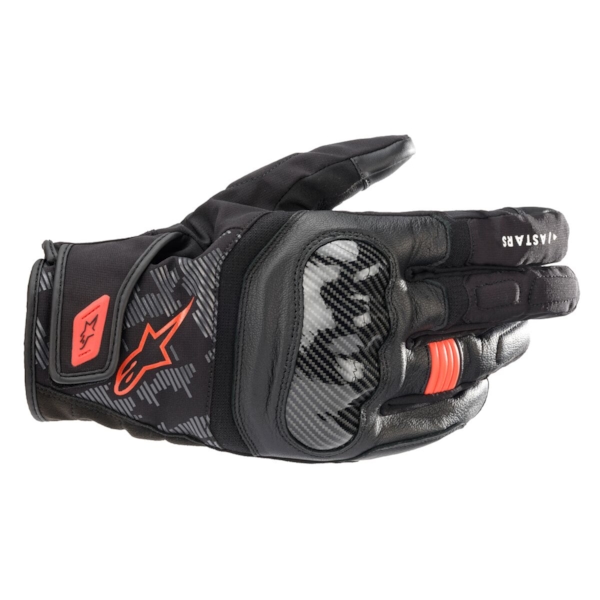 ALPINESTARS SMX Z Drystar Gloves Noir-Rouge Fluo