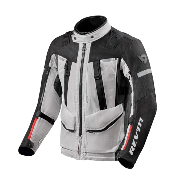 REV'IT! Sand 4 H2O Jacket Zilver - Zwart
