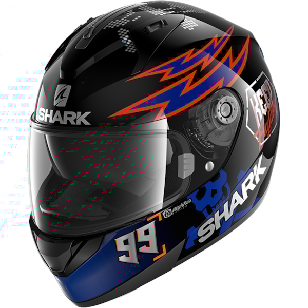 SHARK Ridill 1.2 Catalan Bad Boy Zwart-Blauw-Oranje KBO