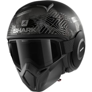 Casque jet SHARK Street-Drak Krull Mat Noir-Anthracite-Anthracite KAA