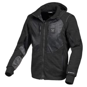 Doorwaai motorjas en hoodie heren MACNA Breeze Zwart