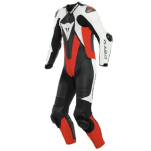 Combinaison en une pièce DAINESE Laguna Seca 5 Perforé Noir-Blanc-Rouge Fluo