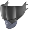 SHARK Visor VZ170 AS/AF (anti-fog) Dark smoke Graphite grey S01