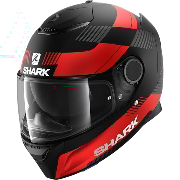SHARK Spartan 1.2 Strad Mat Zwart-Rood-Antraciet KRA