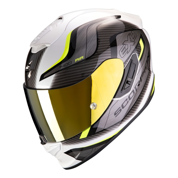 SCORPION EXO-1400 Air Attune Blanc-Jaune Fluo