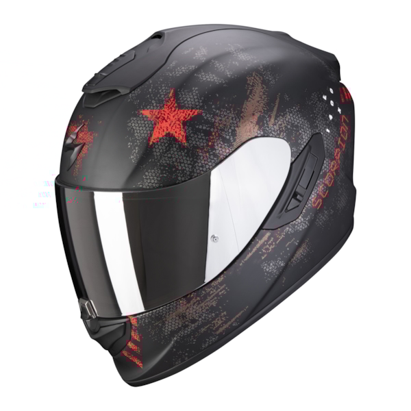 SCORPION EXO-1400 Air Asio Mat Zwart-Rood