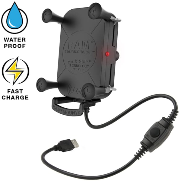 RAM MOUNTS Tough-Charge with X-Grip 10W Tech Wireless RAM-HOL-UN12WB
