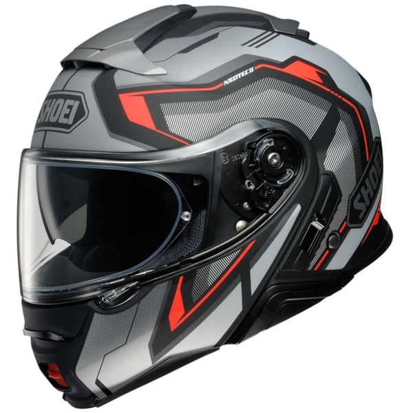 shoei neotec 2 grey 3 Modular Helmet - Matte Deep - Size XL integrated rear spoiler Shoei Neotec II (Grey) Compass