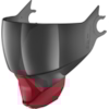 SHARK Visor VZ170 AS/AF (anti-fog) Dark smoke Matt red RMA