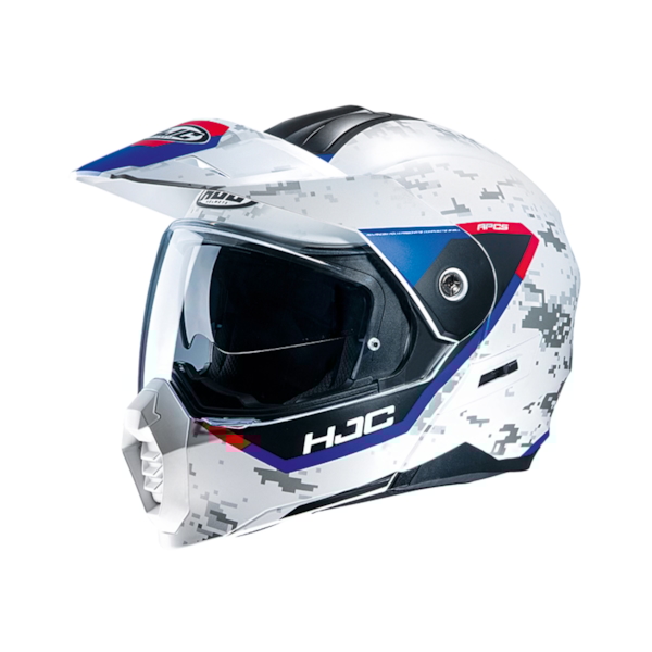 HJC C80 Bult Mat wit - Blauw