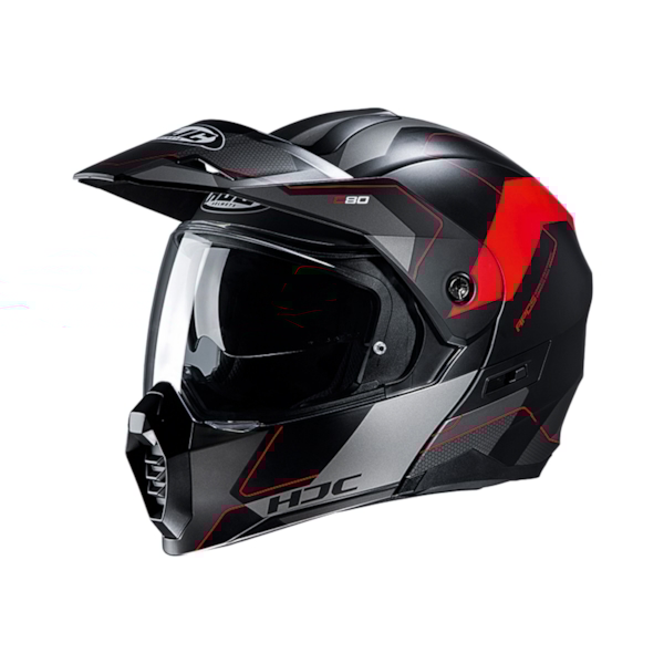 HJC C80 Rox Mat noir - Rouge