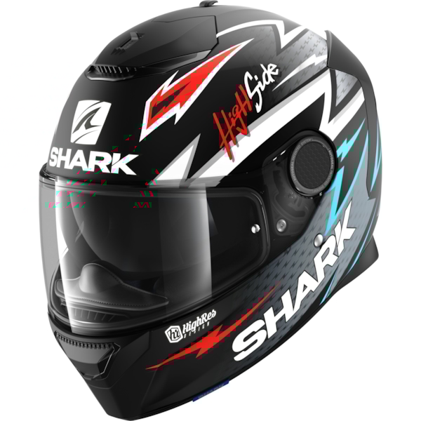 SHARK Spartan 1.2 Rep. Adrian Parassol Mat Zwart-Zilver-Rood KSR